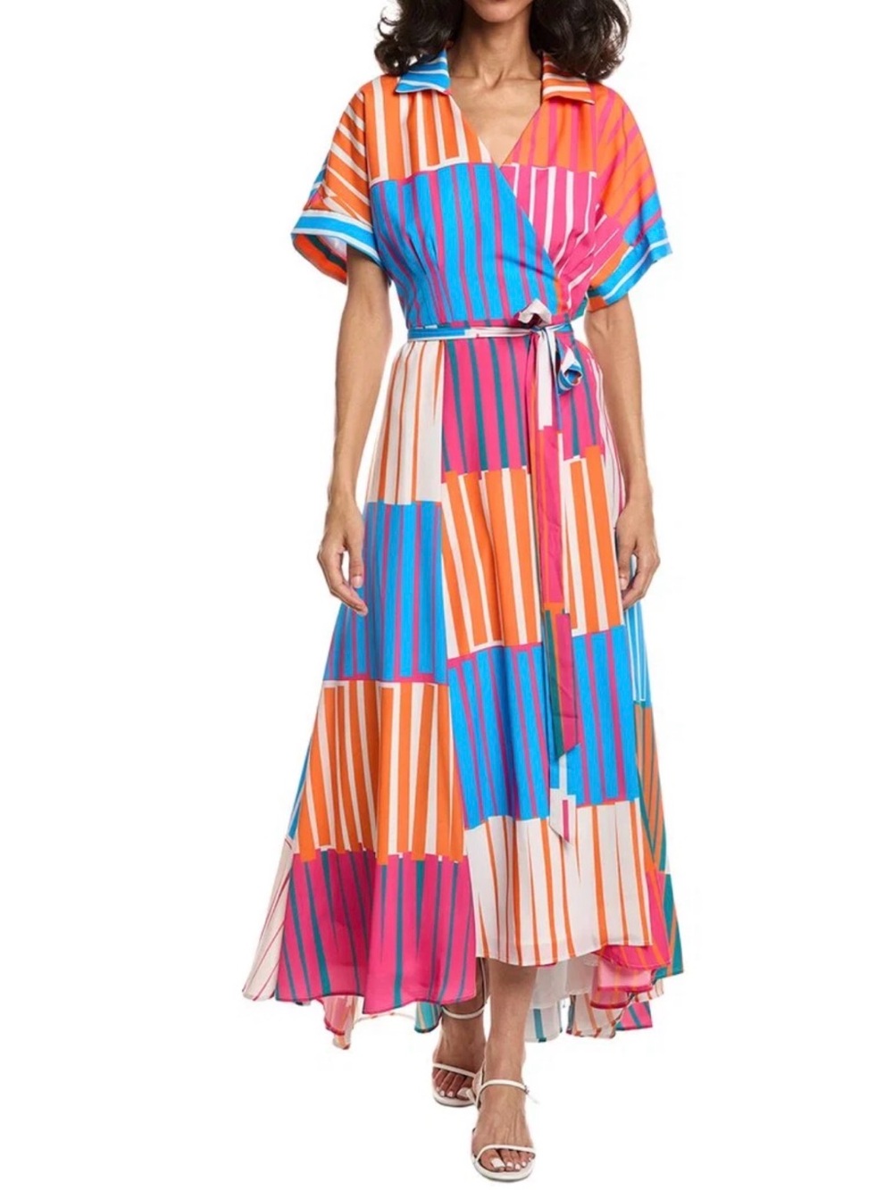 Hutch Johnnie Dress Orange Multi Size XL $363